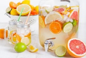 água aromatizada refrescante