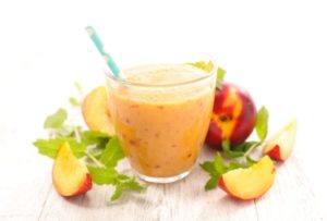 Smoothie de pêssego e kefir